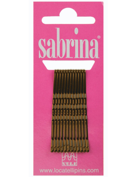 Ganchos cabelo sabrina castanho 5cm 12unidades