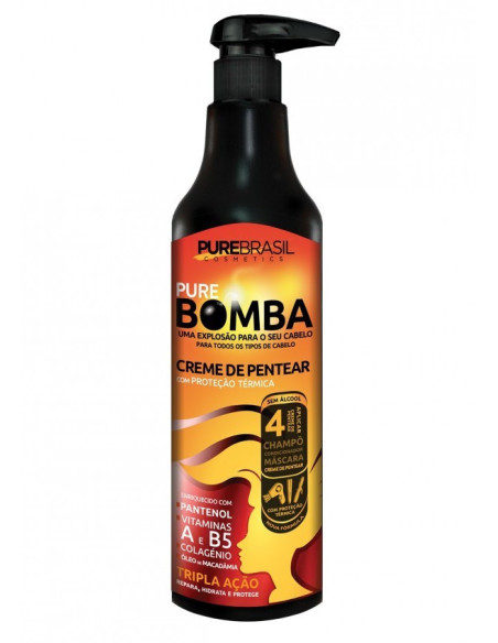 PureBrasil Creme de Pentear Bomba 500ml