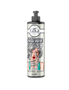 Gota Dourada Condicionador Matizador 3D - GRAFITE - 300ml