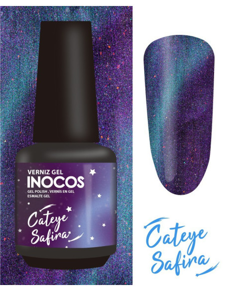INOCOS Verniz gel Cateye SAFIRA 15 ml