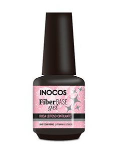 Fiber Base INOCOS rosa leitoso cintilante 15ml
