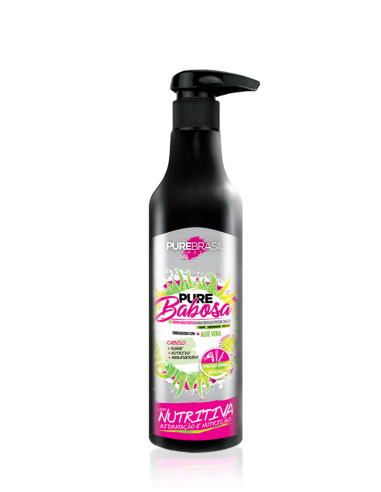 PureBrasil Creme de Pentear Nutritivo PUREBABOSA 500ml