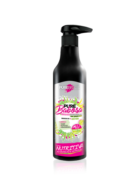 PureBrasil Creme de Pentear Nutritivo PUREBABOSA 500ml
