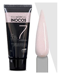 INOCOS Polyacrygel Construção - CHÁ ROSINHA C/GLITTER 60g