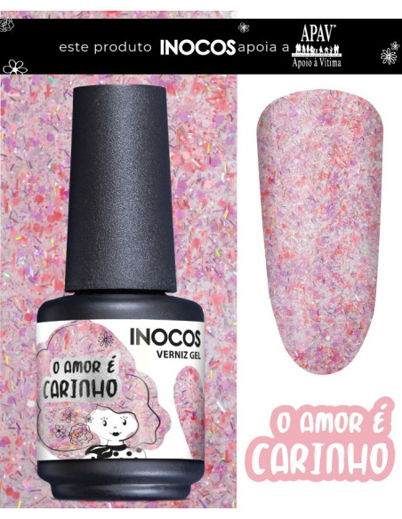 INOCOS Verniz gel O AMOR É CARINHO 15ml