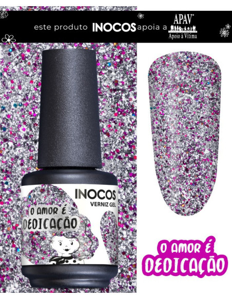 INOCOS Verniz gel O AMOR É DEDICAÇÃO 15ml