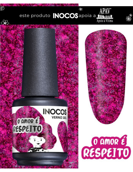 INOCOS Verniz gel O AMOR É RESPEITO 15ml