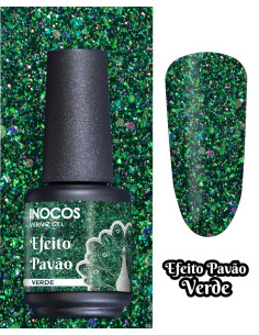 INOCOS Verniz gel EFEITO PAVÃO VERDE 15ml