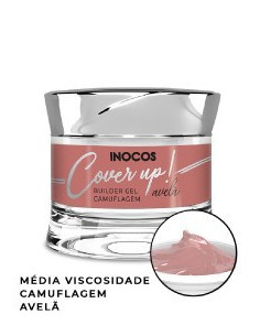 Gel Construção Cover Up AVELÃ MV 50g Inocos