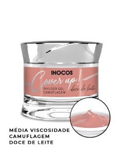 Gel Construção Cover Up DOCE LEITE MV 50g Inocos