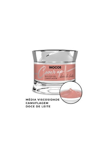 Gel Construção Cover Up DOCE LEITE MV 50g Inocos