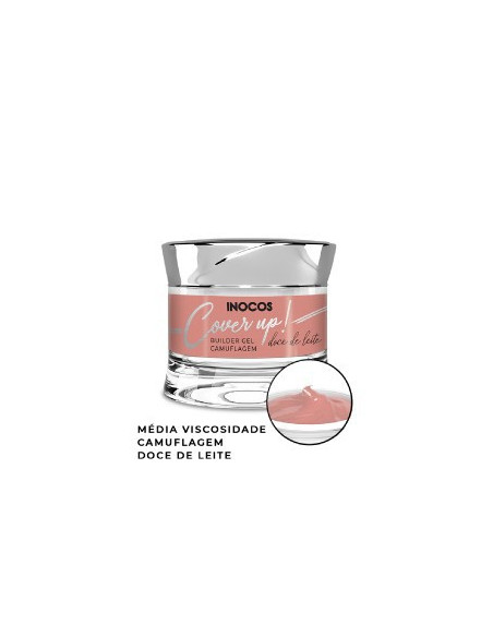 Gel Construção Cover Up DOCE LEITE MV 50g Inocos