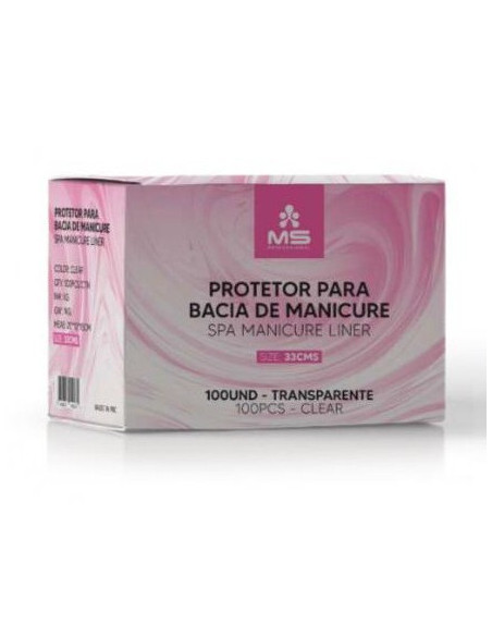 Protetores para taça manicure descartáveis 33cm 100un