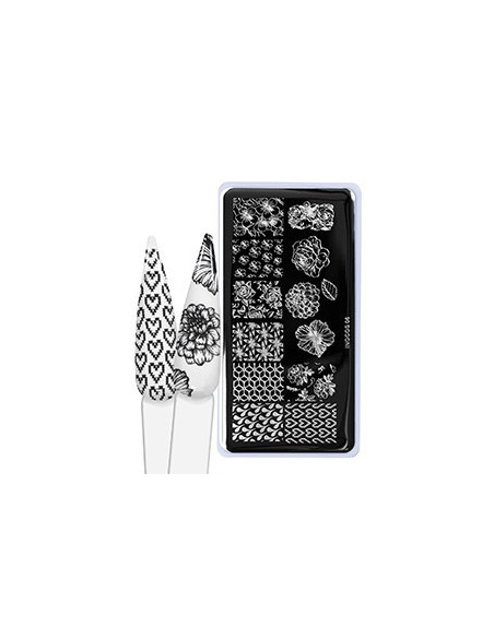 Placa de carimbos para unhas 06 - NATURE