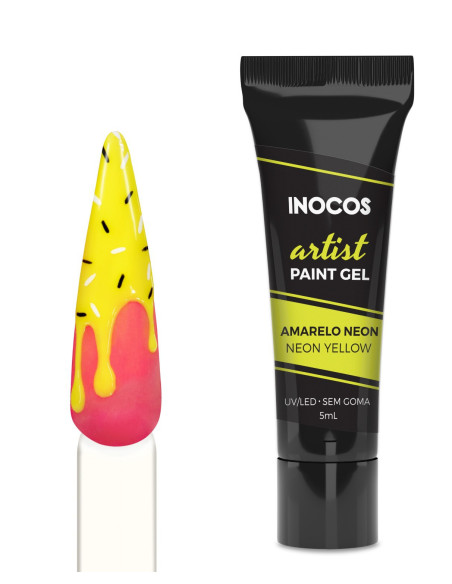 INOCOS Pasta gel AMARELO NÉON 5ml