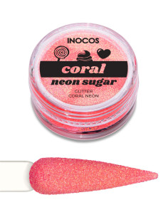 GLITTER SOLTO INOCOS CORAL NÉON 3g