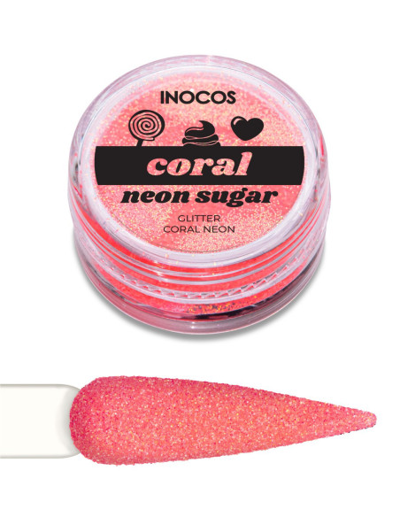 GLITTER SOLTO INOCOS CORAL NÉON 3g