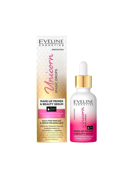 Eveline Cosmetics Unicorn Magic Drops 2 em 1 - Primer + Sérum Facial