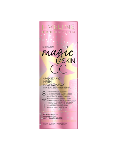 Eveline Magic Skin Cc Moisturising Cream Anti-Redness 8In1