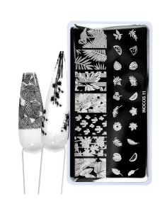 Placa de carimbos para unhas 12 - XL LACE
