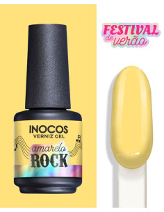 INOCOS Verniz gel FESTIVAL AMARELO ROCK 15 ml