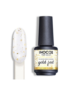 Top Coat Gold Foil 15ml - Era uma Vez