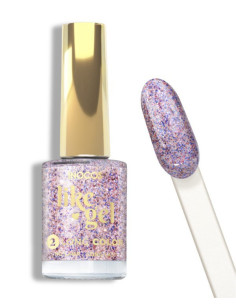 VERNIZ LIKE GEL INOCOS 138 - GLITTER CHAMPANHE AZUL 11ml