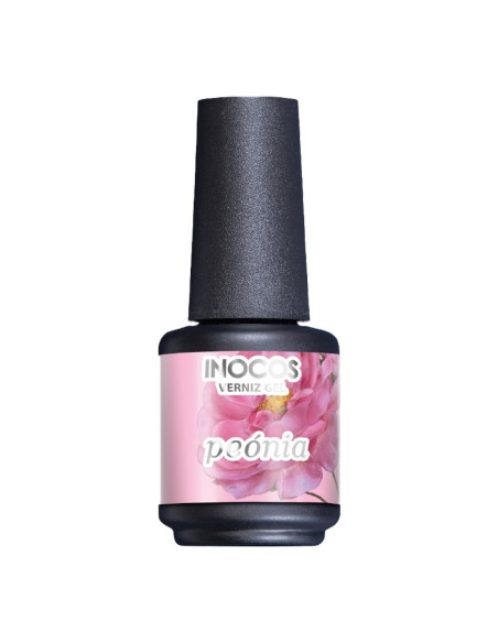 Verniz Gel Peónia 15ml - Coleção FLORA INOCOS  Coral Pastel