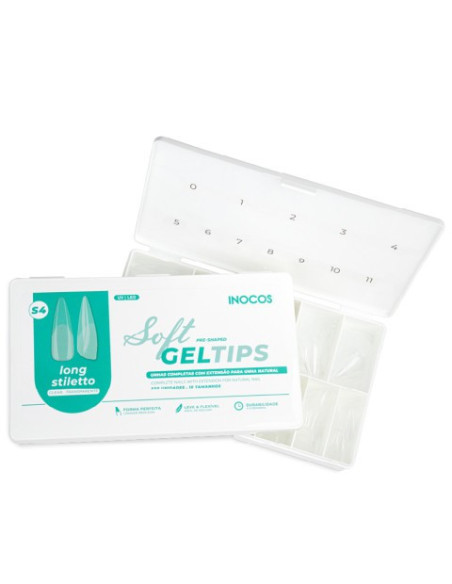 Soft Gel Tips INOCOS Long Stiletto S4