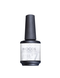 Apresentamos-te o Verniz Gel INOCOS Cinza Claro 7% da Coleção You&Me.  Cor Cinza.