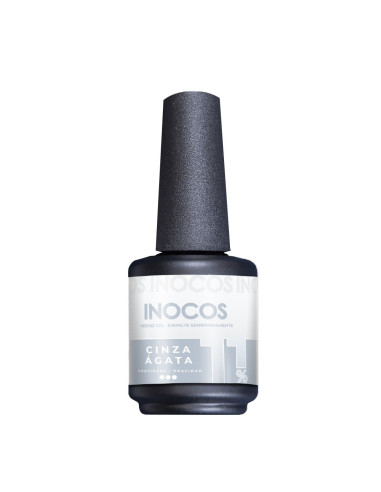 Apresentamos-te o Verniz Gel INOCOS Cinza Ágata 11% da Coleção You&Me.  Cor Cinza.