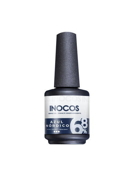 Apresentamos-te o Verniz Gel INOCOS Azul Nórdico 68% da Coleção You&Me.  Cor Azul.