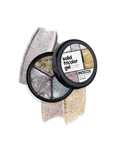 Inocos Solid Tricolor Gel 1 metal foil
