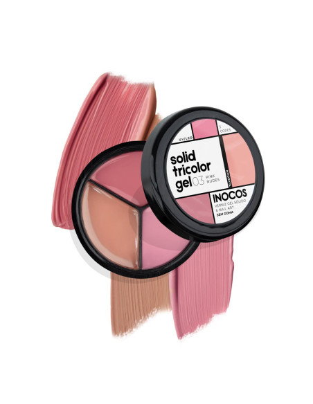 Inocos Solid Tricolor Gel 3 pink nudes