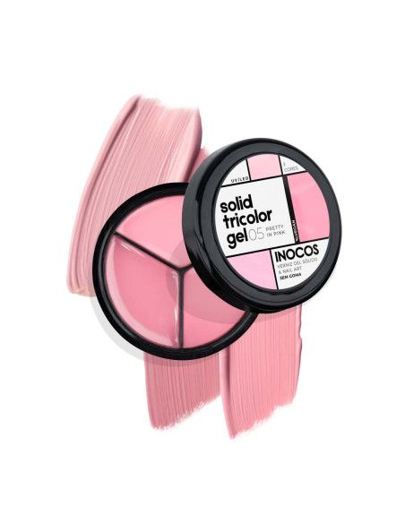 Inocos Solid Tricolor Gel 5 pretty in pink