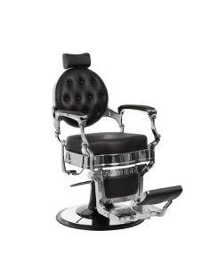 CADEIRA DE BARBEIRO MAE SILVER BLACK