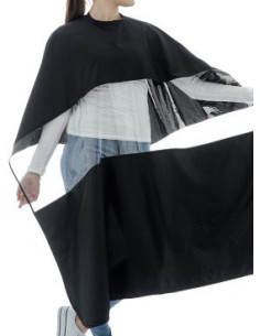 Capa De Corte De Cabelo Com Janela Transparente