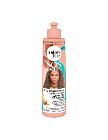 Ativador de Cachos S.O.S Cachos Óleo de Amêndoas Salon Line 300ml