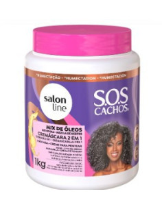 Cremáscara 2 Em 1 Sos Cachos Super Óleos Salon Line 1kg