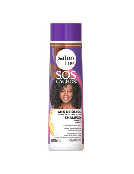 Shampoo S.O.S Cachos Super Óleos Salon Line 300ml