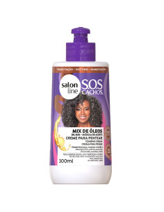 Creme Para Pentear S.O.S Cachos Super Óleos Salon Line 300ml