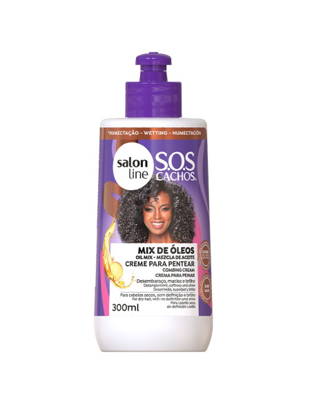 Creme Para Pentear S.O.S Cachos Super Óleos Salon Line 300ml