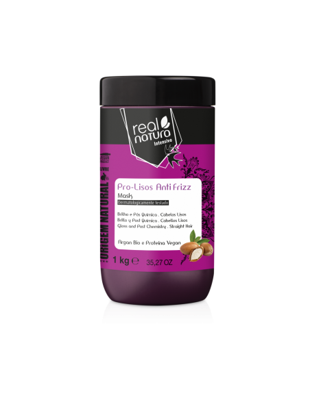Real Natura Máscara Pro-Lisos Anti frizz 1kg