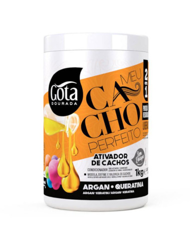 Gota Dourada Ativador De Cachos Meu Cacho Perfeito 2em1 1kg