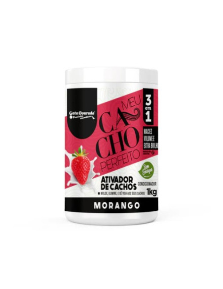 Gota Dourada Ativador Meu Cacho Perfeito Morango 1Kg