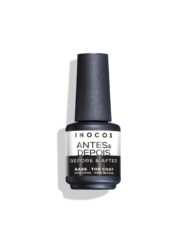 Base e Top Coat Antes e Depois 15ml Inocos