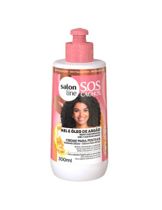 Salon Line Sos Cachos Mel E Óleo De Argan Creme De Pentear 300ml