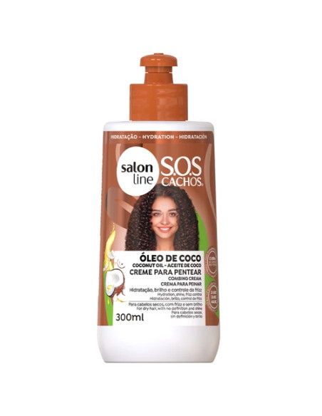 Creme Pentear SOS Coco Tratamento Profundo Salon Line 300ml