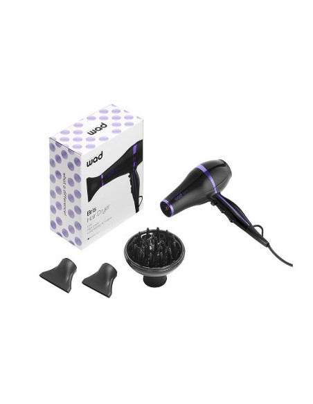 Wad BRIS Secador de Cabelo Preto Roxo Profissional