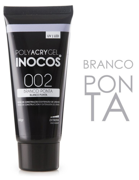 Polyacrygel bisnaga branco ponta 60g INOCOS